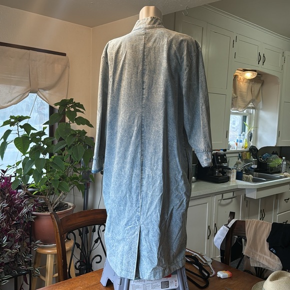 Unique Pearl and Long Denim Dress/Jacket/Duster |12| Sunny Sport - Picture 4 of 9